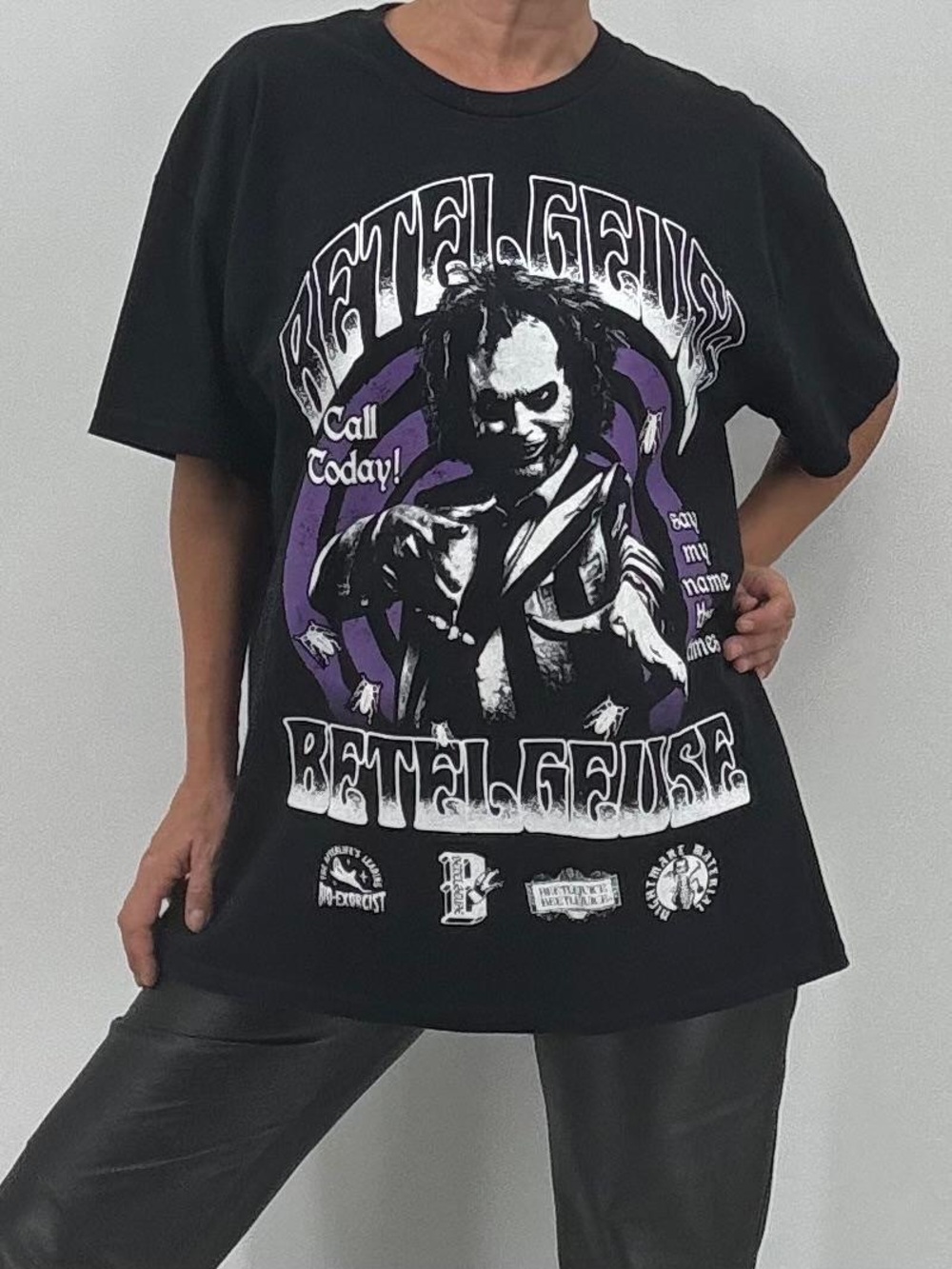 Boxlunch NEW Beetlejuice Say My Name Three Times Halloween Theater Tee Shirt